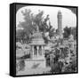 Tower of Victory Amd Royal Cenotaphs, Chittaurgarh, India, 1904-Underwood & Underwood-Framed Stretched Canvas