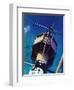 "Tower on Battleship," March 9, 1940-Arthur C. Radebaugh-Framed Giclee Print