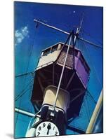 "Tower on Battleship," March 9, 1940-Arthur C. Radebaugh-Mounted Giclee Print