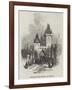 Tower on the Bridge, at Prague-null-Framed Giclee Print