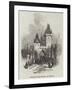 Tower on the Bridge, at Prague-null-Framed Giclee Print