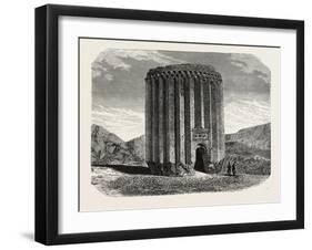 Tower on the Site of the Ancient Raghes, Persia (Believed to Be the Tomb of a Mogul King)-null-Framed Giclee Print