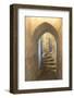 Tower staircase, Castel del Monte, Andria, Italy-Jim Engelbrecht-Framed Photographic Print
