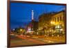 Tower Theatre on Wall Street at Dusk, Bend, Oregon, USA-Chuck Haney-Framed Photographic Print