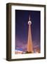 Towering CN Tower At Night-null-Framed Art Print