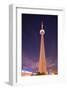 Towering CN Tower At Night-null-Framed Art Print