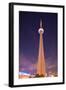 Towering CN Tower At Night-null-Framed Art Print