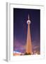 Towering CN Tower At Night-null-Framed Art Print