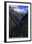 Towering Peaks and Narrow Gorge of Milford Sound on the South Island of New Zealand-Paul Dymond-Framed Photographic Print