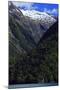 Towering Peaks and Narrow Gorge of Milford Sound on the South Island of New Zealand-Paul Dymond-Mounted Photographic Print