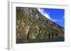 Towering Peaks and Narrow Gorge of Milford Sound on the South Island of New Zealand-Paul Dymond-Framed Photographic Print