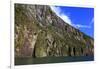 Towering Peaks and Narrow Gorge of Milford Sound on the South Island of New Zealand-Paul Dymond-Framed Photographic Print