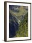 Towering Peaks and Narrow Gorge of Milford Sound on the South Island of New Zealand-Paul Dymond-Framed Photographic Print