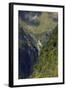 Towering Peaks and Narrow Gorge of Milford Sound on the South Island of New Zealand-Paul Dymond-Framed Photographic Print