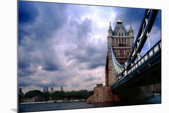 Towering Tower Bridge, London, UK-George Oze-Mounted Photographic Print
