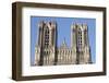 Towers and Kings' Gallery, Reims Cathedral, Reims, Marne, France-Godong-Framed Photographic Print