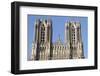 Towers and Kings' Gallery, Reims Cathedral, Reims, Marne, France-Godong-Framed Photographic Print