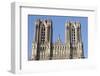 Towers and Kings' Gallery, Reims Cathedral, Reims, Marne, France-Godong-Framed Photographic Print