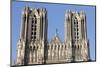 Towers and Kings' Gallery, Reims Cathedral, Reims, Marne, France-Godong-Mounted Photographic Print