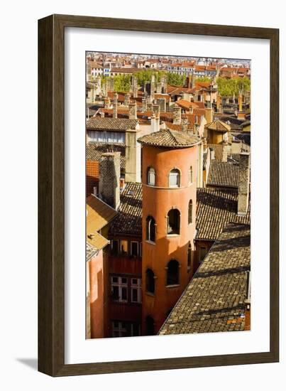 Towers and Roofs in Old Lyon-Massimo Borchi-Framed Photographic Print