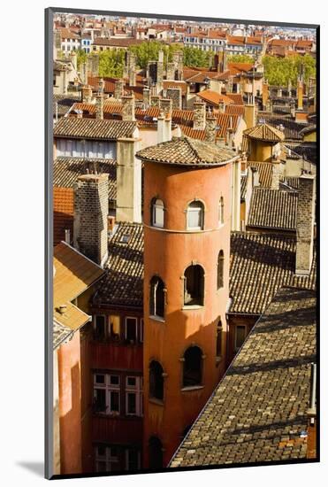 Towers and Roofs in Old Lyon-Massimo Borchi-Mounted Photographic Print