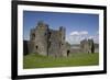 Towers and Wall Inside Llansteffan Castle, Llansteffan, Carmarthenshire, Wales, United Kingdom-Julian Pottage-Framed Photographic Print