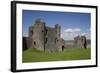 Towers and Wall Inside Llansteffan Castle, Llansteffan, Carmarthenshire, Wales, United Kingdom-Julian Pottage-Framed Photographic Print