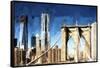 Towers City Bridge-Philippe Hugonnard-Framed Stretched Canvas