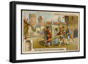 Towers Erected at Strategic Locations Formed Part of the Defences of Medieval Towns-null-Framed Art Print