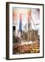 Towers - In the Style of Oil Painting-Philippe Hugonnard-Framed Giclee Print