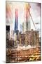 Towers - In the Style of Oil Painting-Philippe Hugonnard-Mounted Giclee Print