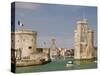 Towers of La Chaine and St. Nicholas at the Entrance to La Rochelle, Charente-Maritime, France-Stuart Hazel-Stretched Canvas