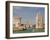 Towers of La Chaine and St. Nicholas at the Entrance to La Rochelle, Charente-Maritime, France-Stuart Hazel-Framed Photographic Print