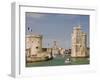 Towers of La Chaine and St. Nicholas at the Entrance to La Rochelle, Charente-Maritime, France-Stuart Hazel-Framed Photographic Print