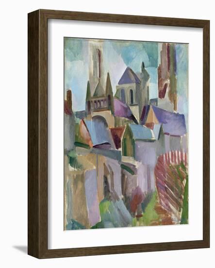 Towers of Laon, 1912-Robert Delaunay-Framed Giclee Print