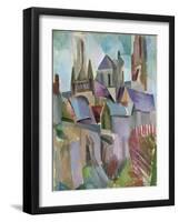 Towers of Laon, 1912-Robert Delaunay-Framed Giclee Print