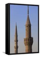 Towers of Mosque, Cairo, Egypt-Peter Adams-Framed Stretched Canvas