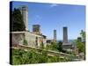 Towers of San Gimignano, UNESCO World Heritage Site, San Gimignano, Siena, Tuscany, Italy-Nico Tondini-Stretched Canvas