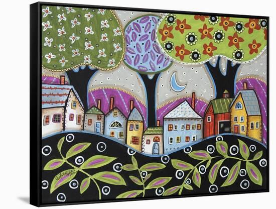 Town 1-Karla Gerard-Framed Stretched Canvas