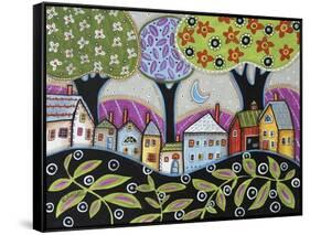 Town 1-Karla Gerard-Framed Stretched Canvas