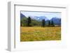 Town against Zugspitze Mountains, Ohlstadt, Upper Bavaria, Bavaria, Germany-null-Framed Art Print