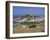 Town and Acropolis of Lindos Town, Rhodes, Dodecanese Islands, Greek Islands, Greece, Europe-Miller John-Framed Photographic Print