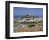 Town and Acropolis of Lindos Town, Rhodes, Dodecanese Islands, Greek Islands, Greece, Europe-Miller John-Framed Photographic Print