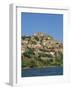 Town and Castle on the Skyline at Molyvos, on Lesbos, North Aegean Islands, Greece-Lightfoot Jeremy-Framed Photographic Print