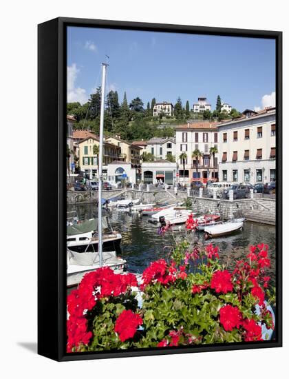 Town and Harbour, Menaggio, Lake Como, Lombardy, Italian Lakes, Italy, Europe-Frank Fell-Framed Stretched Canvas