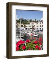 Town and Harbour, Menaggio, Lake Como, Lombardy, Italian Lakes, Italy, Europe-Frank Fell-Framed Photographic Print