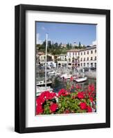 Town and Harbour, Menaggio, Lake Como, Lombardy, Italian Lakes, Italy, Europe-Frank Fell-Framed Photographic Print