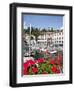 Town and Harbour, Menaggio, Lake Como, Lombardy, Italian Lakes, Italy, Europe-Frank Fell-Framed Photographic Print