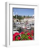 Town and Harbour, Menaggio, Lake Como, Lombardy, Italian Lakes, Italy, Europe-Frank Fell-Framed Photographic Print