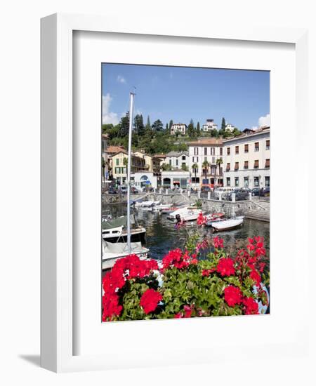 Town and Harbour, Menaggio, Lake Como, Lombardy, Italian Lakes, Italy, Europe-Frank Fell-Framed Photographic Print